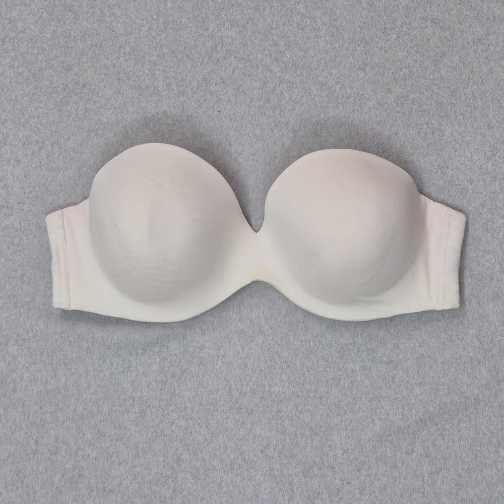 Cacique Women Bra 42DDD White Strapless Multi Way Underwired READ